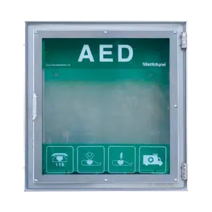 CA HSS100P hjertestarterskab.